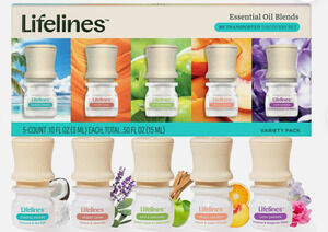 Lifelines Essential Oil Blends | 5 pack |Scents BE TRANSPORTED | .10 fl. oz each